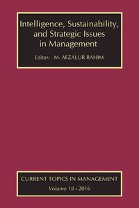 Produktbild: Intelligence, Sustainability, and Strategic Issues in Management