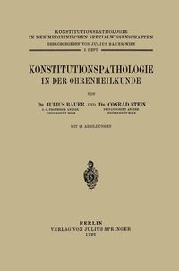 Produktbild: Konstitutionspathologie in der Ohrenheilkunde