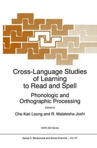 Produktbild: Cross-Language Studies of Learning to Read and Spell: