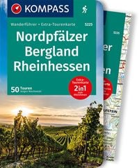 Produktbild: KOMPASS Wanderf&uuml;hrer Nordpf&auml;lzer Bergland, Rheinhessen, 50 Touren mit Extra-Tourenkarte