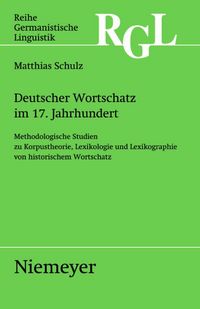 Produktbild: Deutscher Wortschatz im 17. Jahrhundert