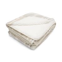 Produktbild: Karierte Decke Beige 130x 170 cm