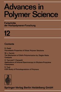 Produktbild: Advances in Polymer Science