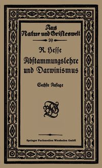 Produktbild: Abstammungslehre und Darwinismus