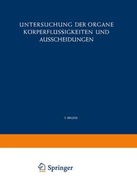 Produktbild: Untersuchung der Organe K&ouml;rperfl&uuml;ssigkeiten und Ausscheidungen