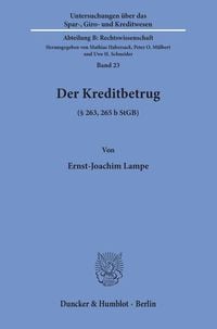 Produktbild: Der Kreditbetrug (&sect; 263, 265 b StGB).