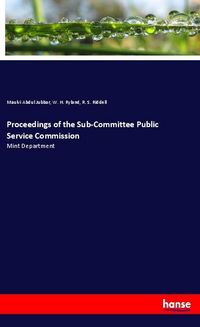 Produktbild: Proceedings of the Sub-Committee Public Service Commission