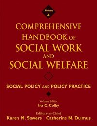 Produktbild: Comprehensive Handbook of Social Work and Social Welfare, Social Policy and Policy Practice