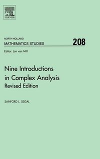 Produktbild: Nine Introductions in Complex Analysis - Revised Edition