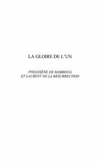 Produktbild: Gloire de l'un la