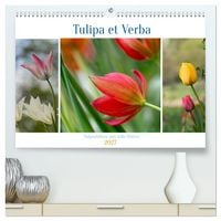 Produktbild: Tulipa et Verba &ndash; Tulpenbl&uuml;ten und stille W&ouml;rter (hochwertiger Premium Wandkalender 2027 DIN A2 quer), Kunstdruck in Hochglanz