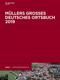 Produktbild: M&uuml;llers Gro&szlig;es Deutsches Ortsbuch 2019