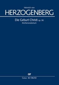 Produktbild: Die Geburt Christi (Klavierauszug)