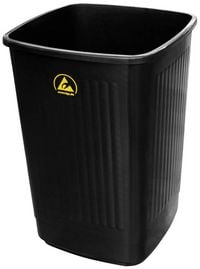 Produktbild: BJZ A-34058 ESD Papierkorb 50l (B x H x T) 36 x 51 x 36cm Kunststoff Schwarz 1St.