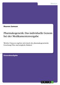 Produktbild: Pharmakogenetik. Das individuelle Genom bei der Medikamentenvergabe