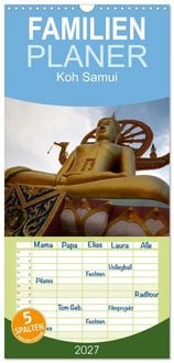 Produktbild: Familienplaner 2027 - Koh Samui mit 5 Spalten (Wandkalender, 21 x 45 cm) CALVENDO