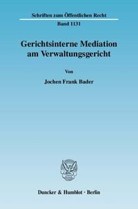Produktbild: Gerichtsinterne Mediation am Verwaltungsgericht.
