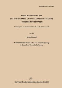 Produktbild: Ma&szlig;nahmen der Nachwuchs- und Talentf&ouml;rderung im Deutschen Gewerkschaftsbund