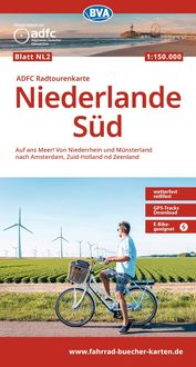 Produktbild: BVA ADFC Radtourenkarte Niederlande S&uuml;d, mit Knotenpunkten 1:150.000
