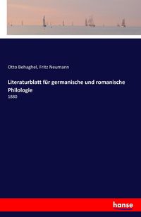 Produktbild: Literaturblatt f&uuml;r germanische und romanische Philologie