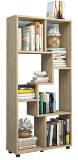 Produktbild: Holz Stand Regal Raumteiler B&uuml;cherregal Blina