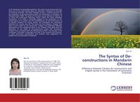 Produktbild: The Syntax of De-constructions in Mandarin Chinese