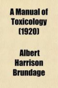 Produktbild: A Manual of Toxicology