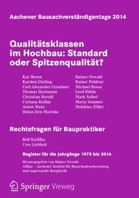 Produktbild: Aachener Bausachverst&auml;ndigentage 2014