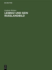 Produktbild: Leibniz und sein Russlandbild