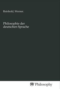 Produktbild: Philosophie der deutschen Sprache