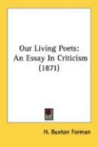 Produktbild: Our Living Poets: An Essay in Criticism (1871)