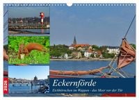 Produktbild: Eckernf&ouml;rde. Eichh&ouml;rnchen im Wappen - das Meer vor der T&uuml;r (Wandkalender 2026 DIN A3 quer), CALVENDO Monatskalender