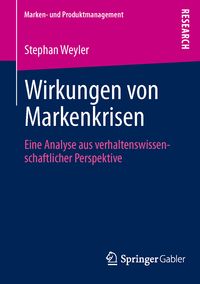 Produktbild: Wirkungen von Markenkrisen