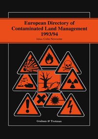 Produktbild: European Directory of Contaminated Land Management 1993/94