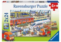 Bild vom Artikel Puzzle Ravensburger Trubel am Bahnhof 2 X 24 Teile vom Autor 