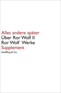 Produktbild: Alles andere sp&auml;ter. &Uuml;ber Ror Wolf II