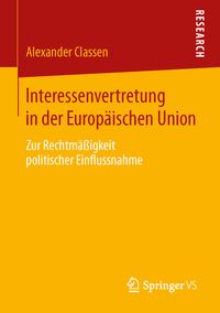 Produktbild: Interessenvertretung in der Europ&auml;ischen Union