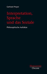 Produktbild: Interpretation, Sprache und das Soziale