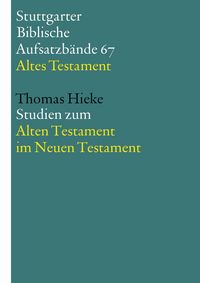 Produktbild: Studien zum Alten Testament im Neuen Testament