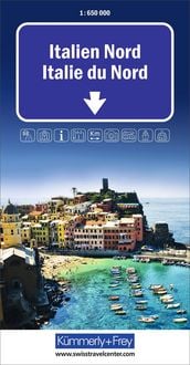 Produktbild: K&uuml;mmerly+Frey Strassenkarte Italien Nord 1:650.000