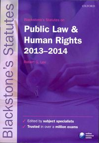Produktbild: Blackstone''s Statutes on Public Law and Human Rights