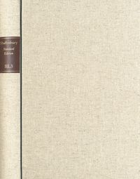 Produktbild: Shaftesbury (Anthony Ashley Cooper): Standard Edition / Reihe III: Correspondence. Band 3: Letters 192&ndash;278 (23 August 1701&ndash;5 August 1703)