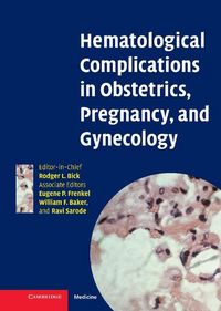 Produktbild: Hematological Complications in Obstetrics, Pregnancy, and Gynecology