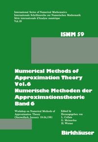 Produktbild: Numerical Methods of Approximation Theory, Vol.6 \ Numerische Methoden der Approximationstheorie, Band 6