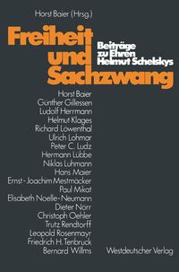 Produktbild: Freiheit und Sachzwang