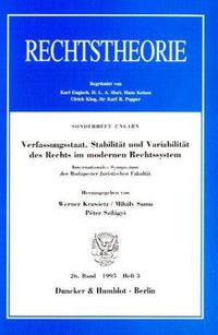Produktbild: Verfassungsstaat, Stabilit&auml;t und Variabilit&auml;t des Rechts im modernen Rechtssystem.