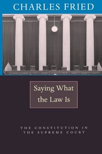 Produktbild: Saying What The Law Is