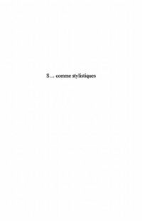 Produktbild: S... comme stylistiques - propositions pour l'ethnostylistiq