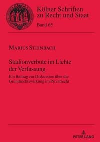 Produktbild: Stadionverbote im Lichte der Verfassung