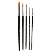 Produktbild: Creativ Company Gold Line Pinsel, Nr. 1+4+8+12+18, L 17-19 cm, B 1-7 mm, rund, 5 Stk